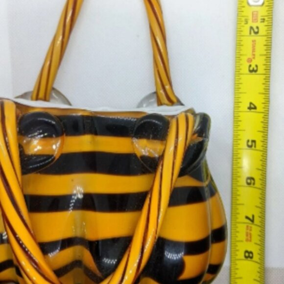 Glass Pocketbook Vase Decor Planter New in Box 9 x 6 inches - Picture 6 of 8